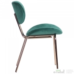 Стілець Alphabet D gold/dark green
