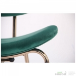 Стілець Alphabet D gold/dark green