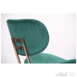 Стілець Alphabet D gold/dark green