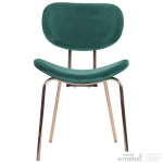 Стілець Alphabet D gold/dark green
