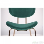 Стілець Alphabet D gold/dark green