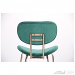 Стілець Alphabet D gold/dark green