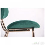 Стілець Alphabet D gold/dark green