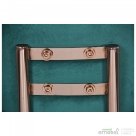 Стілець Alphabet D gold/dark green