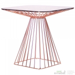 Стол Tern, rose gold, glass top