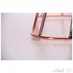 Крісло Tern, рожеве золото, скляна стільниця