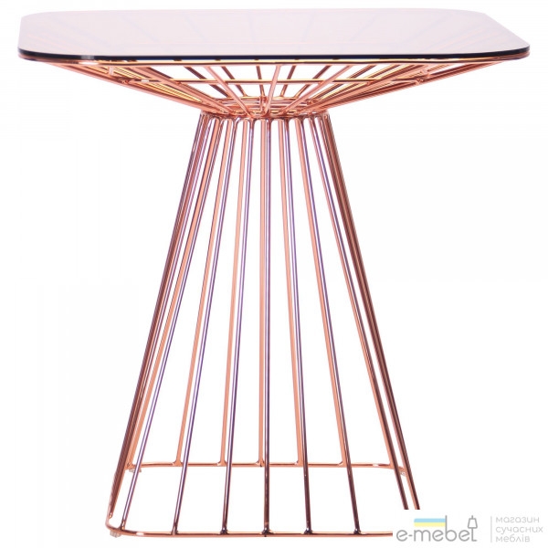 Стол Tern, rose gold, glass top