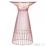 Стол Maleo, rose gold, glass top