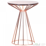 Стол Canary, rose gold, glass top