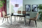 Комплект стіл GD-018 + стільці Piano B Velvet 4 шт.(Signal)