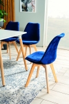 Комплект стол Nolan + стулья Dior buk Velvet 4 шт. (Signal)