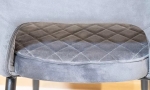 Стілець Вілсон метал сидіння тканина 500x650x920 сірий