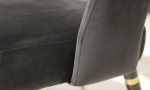 Стул Фостер металл сиденье ткань 560x580x830 черный