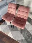 Стул Chic Velvet Античная Роза/Черный