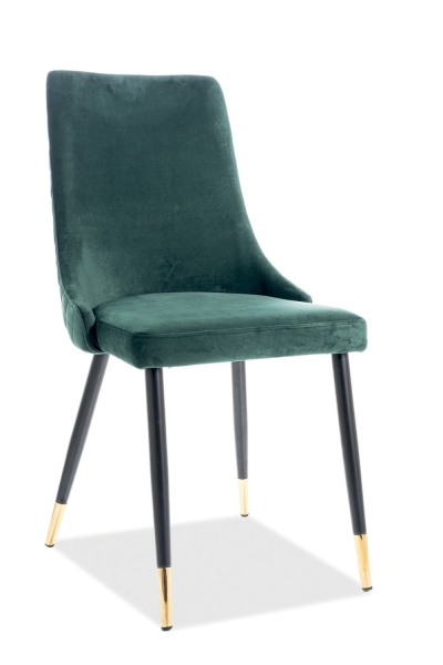Кресло Piano Velvet Зеленый/Черный