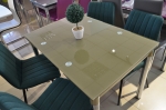 Стол обеденный GD-018 110(170)x74 Темный беж