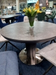 Обідній стіл Orbit 120 Ceramic Сірий Ефект Мрамора/Антрацит