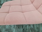Стул MILA MATT VELVET 63 черный каркас / роза античная