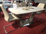 Стол обеденный Armani Ceramic 160(220)х90  Серый