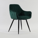 Кресло Linea Velvet Зеленый/Черный