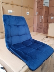 Стул CHIC VELVET хром каркас / синий BLUVEL 86