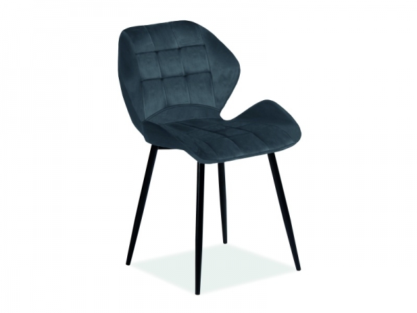 Стул HALS VELVET черный STELAZ / серый BLUVEL 14