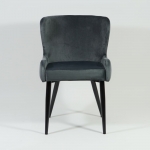 Кресло Passo II Velvet Серый/Черный
