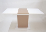 Стол обеденный Intarsio Stoun 100(135)x60 см Белая Аляска / Латте