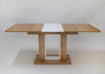 Стол обеденный Intarsio Titan 140(180)x80 см Белая Аляска / Дуб Тахо