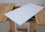 Стол обеденный Intarsio Titan 140(180)x80 см Белая Аляска / Дуб Тахо