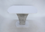 Стол обеденный Intarsio Sheridan 110(145)x68 см Белая Аляска / Индастриал 