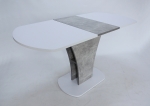 Стол обеденный Intarsio Sheridan 110(145)x68 см Белая Аляска / Индастриал 