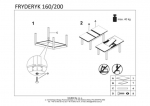 Стол обеденный Fryderyk 160-200 Halmar белый