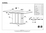 Стіл обідній Kornel Halmar білий
