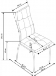 Стул K-416 Halmar темно-зеленый