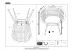 Стул K-456 Halmar синтетический ротанг