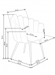 Стул K-410 Halmar темно-зеленый