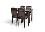Обеденный комплект Бродвей (венге-шоколад) стол+4 стула (Микс-Мебель) 