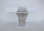 Стол обеденный раскладной Sheridan 110(145)x68 см Белая Аляска / Индастриал