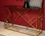 Консоль ESCADA C стекло дымчатое/золото120X40