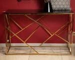 Консоль ESCADA C стекло дымчатое/золото120X40
