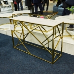 Консоль ESCADA C II белый эффект мрамора/золото 120X40