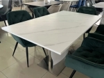 Обеденный набор. Стол DETROIT CERAMIC 140(180)*80 стол белый + 6 Magic зеленый