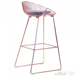 Барний стілець Chik, rose gold, royal blue
