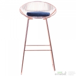 Барний стілець Chik, rose gold, royal blue