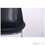 Барный стул Blanc black leather