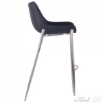 Барный стул Blanc black leather