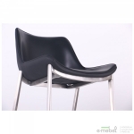 Барный стул Blanc black leather