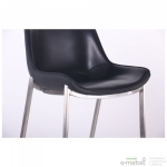 Барный стул Blanc black leather