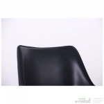 Барный стул Blanc black leather